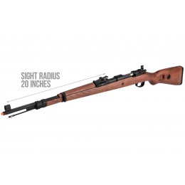 Double Bell WWII Kar 98k Bolt Action Gas Airsoft Rifle - WOOD
