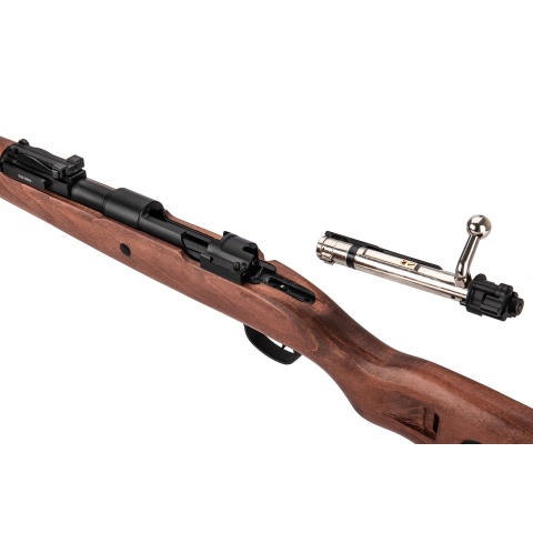 Double Bell WWII Kar 98k Bolt Action Gas Airsoft Rifle - WOOD