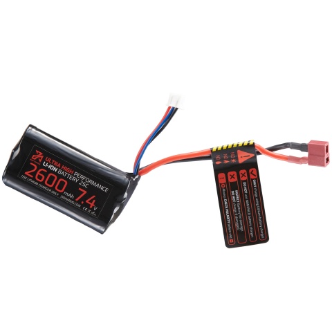 Zion Arms 7.4v 2600mAh Lithium-Ion Brick Battery (Deans Connector)
