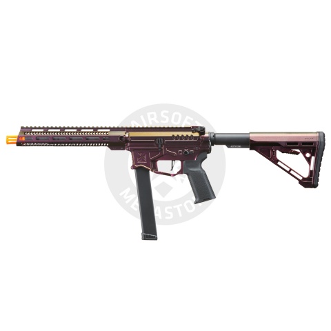 Zion Arms R&D Precision Licensed PW9 Mod 1 Long Rail Airsoft Rifle with Delta Stock (Color: Razorback)