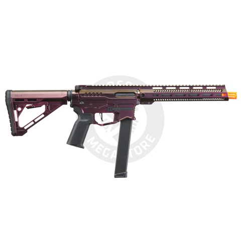 Zion Arms R&D Precision Licensed PW9 Mod 1 Long Rail Airsoft Rifle with Delta Stock (Color: Razorback)