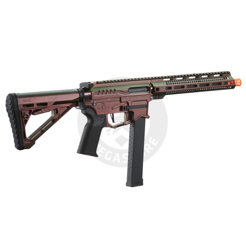 Zion Arms R&D Precision Licensed PW9 Mod 1 Long Rail Airsoft Rifle with Delta Stock (Color: Razorback)
