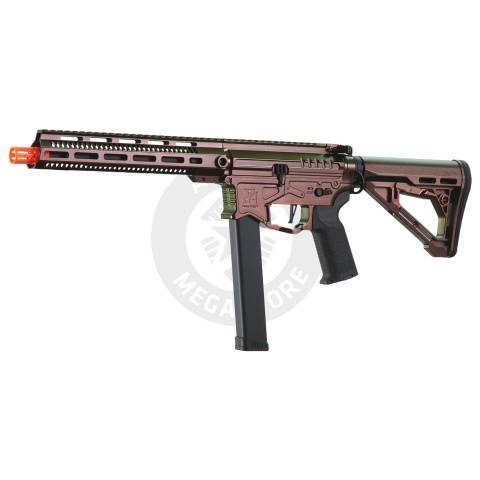 Zion Arms R&D Precision Licensed PW9 Mod 1 Long Rail Airsoft Rifle with Delta Stock (Color: Razorback)