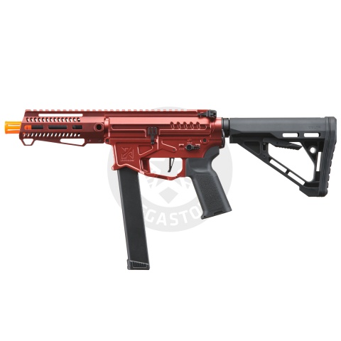 Zion Arms R&D Precision Licensed PW9 Mod 1 Airsoft Rifle with Delta Stock (Cerakote Color: Vulken Red)