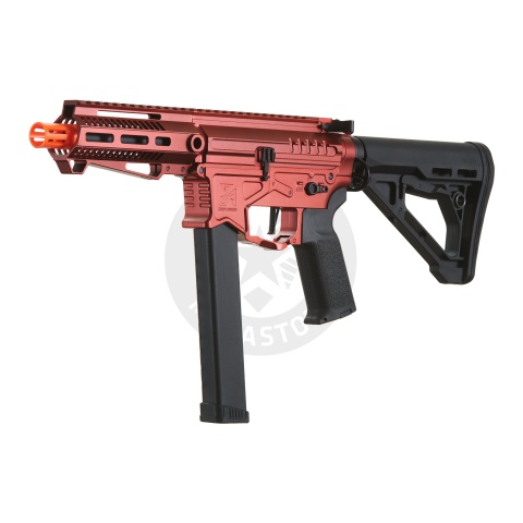 Zion Arms R&D Precision Licensed PW9 Mod 1 Airsoft Rifle with Delta Stock (Cerakote Color: Vulken Red)
