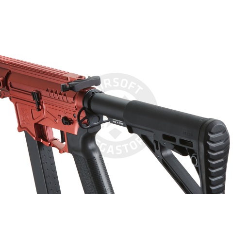 Zion Arms R&D Precision Licensed PW9 Mod 1 Airsoft Rifle with Delta Stock (Cerakote Color: Vulken Red)