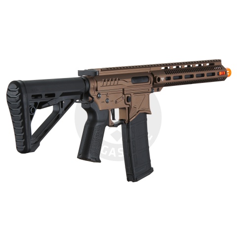 Zion Arms R15 Mod 1 Long Rail Airsoft Rifle with Delta Stock (Color: Bronze)