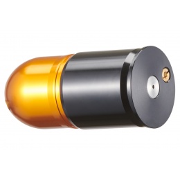 Lancer Tactical CNC Aluminum Airsoft 40mm Green Gas Grenade Shell (Color: Gold / Black)