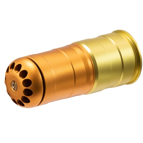 Lancer Tactical 120 Round CNC Aluminum Airsoft 40mm Gas Grenade Shell (Color: Gold)