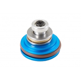 Lancer Tactical Aluminum Ventilated Concave Piston Head for Airsoft AEGs (Color: Blue)