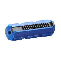 Lancer Tactical 14 Teeth Reinforced Polycarbonate Full Stroke Piston with Steel Teeth (Color: Blue)