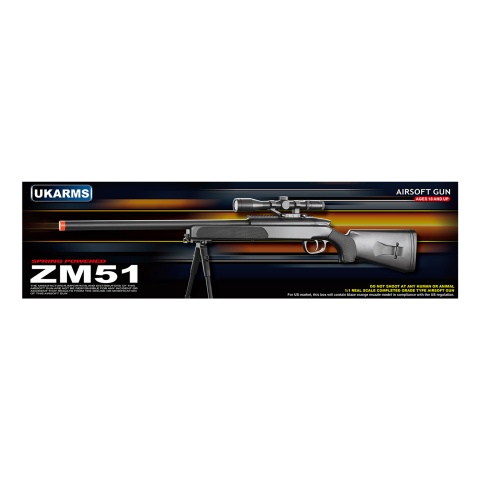 ZM51C MK51 Spring Bolt Action Airsoft Rifle w/ Scope (Desert Digital)