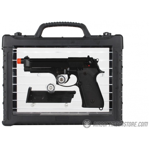 WE Tech Full Metal M92 GBB Gas Blowback Pistol - BLACK