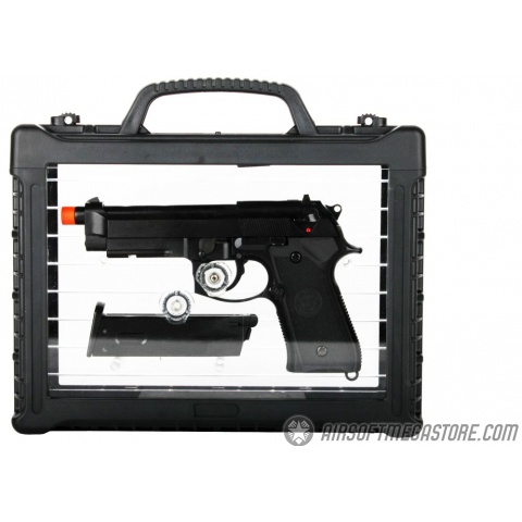 WE Tech Full Metal M9A1 GBB Gas Blowback Airsoft Pistol - BLACK