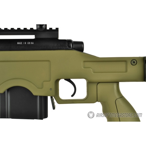WellFire MB4411D Bolt Action Sniper Rifle w/ Scope and Bipod - OD GREEN