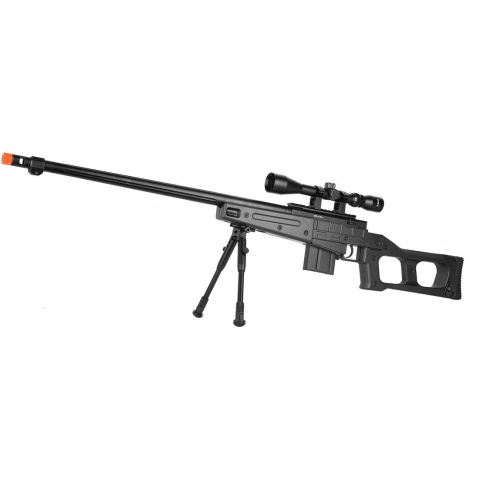 WellFire MB4409 MK96 Covert Bolt Action Airsoft Sniper Rifle - BLACK