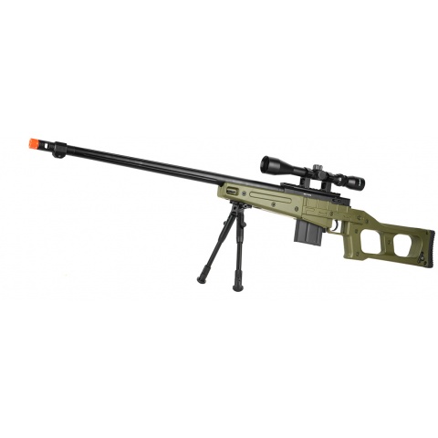 WellFire MB4409 MK96 Covert Bolt Action Airsoft Sniper Rifle - OD GREEN