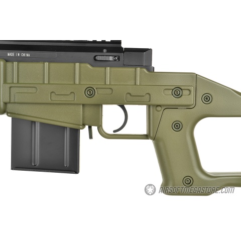 WellFire MB4409 MK96 Covert Bolt Action Airsoft Sniper Rifle - OD GREEN