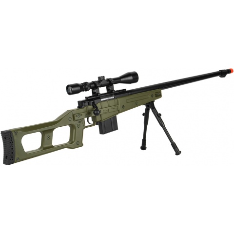 WellFire MB4409 MK96 Covert Bolt Action Airsoft Sniper Rifle - OD GREEN