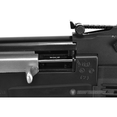 Golden Eagle AK47 RIS Tactical AEG Airsoft Gun w/ Foregrip - BLACK