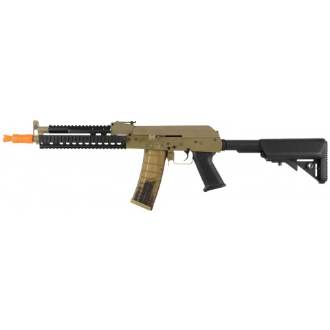 Golden Eagle Full Metal Tactical AK74 RIS Airsoft AEG Rifle - TAN