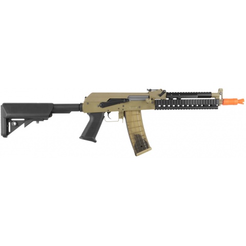 Golden Eagle Full Metal Tactical AK74 RIS Airsoft AEG Rifle - TAN