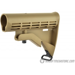 Golden Eagle Retractable M4 Airsoft LE Stock w/ Sling Mount - TAN