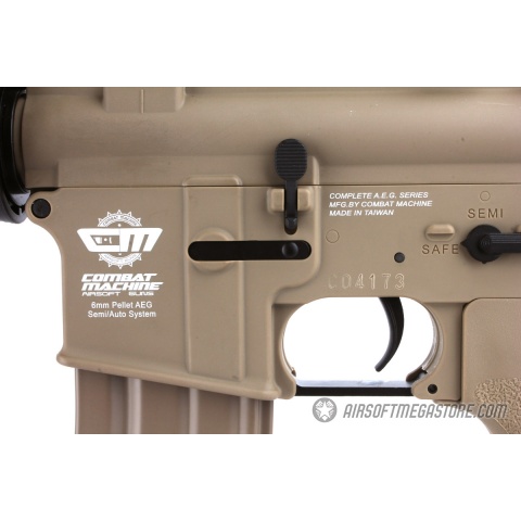 G&G CM16 Combat Machine MOD 0 Airsoft M4 AEG Rifle - TAN