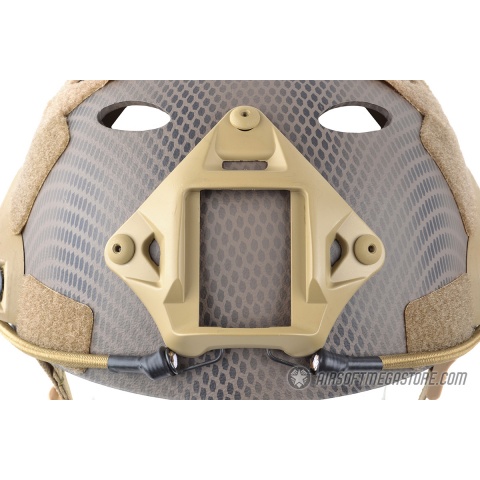 Spartan Head Gear PJ Type Airsoft Helmet w/ NVG Shroud - NAVY SEAL