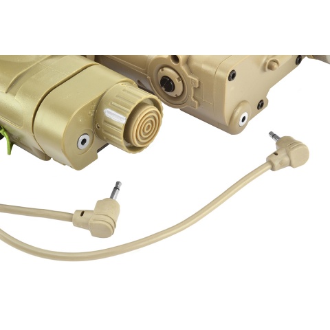 Element Airsoft Advanced PEQ-16A and Illuminator Light Combo - TAN