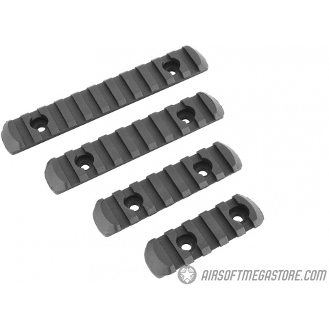 Element Airsoft 4X Polymer 20mm Handguard Rail Sections Set - BLACK