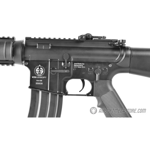 ICS C-15 Full Metal SR16 M4 Airsoft AEG Rifle w/ QD Barrel Extension