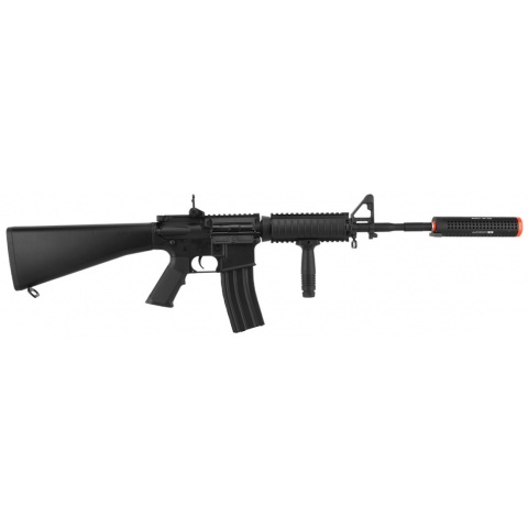 ICS C-15 Full Metal SR16 M4 Airsoft AEG Rifle w/ QD Barrel Extension