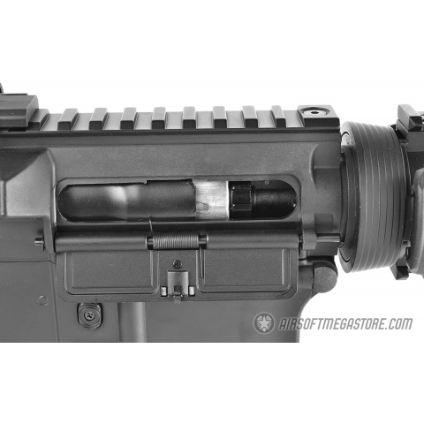 ICS M4 RIS Commando Sportline Airsoft AEG Rifle w/ Crane Stock - BLACK