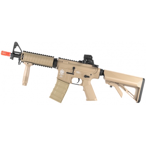 ICS M4 RIS Commando Sportline Airsoft AEG Rifle w/ Crane Stock - TAN