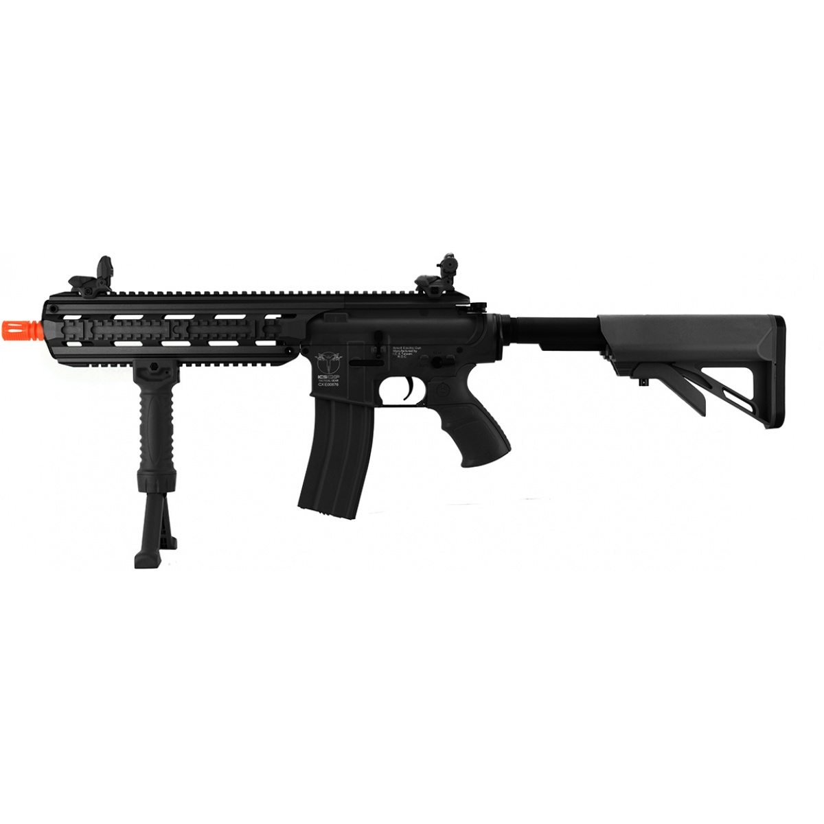 ICS CXP16L Full Metal Airsoft AEG Rifle w/ Barrel Extension BLACK