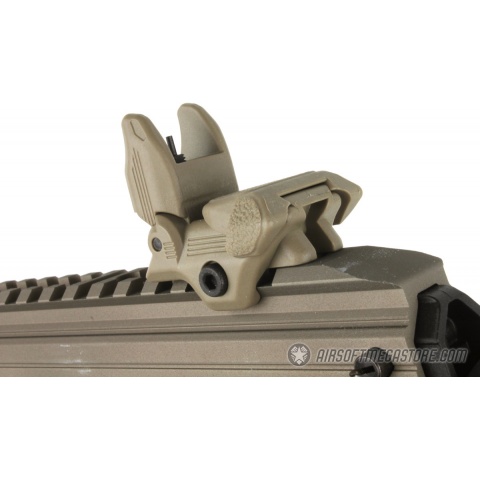 ICS CXP-16L Full Metal Airsoft AEG Rifle w/ Barrel Extension - TAN