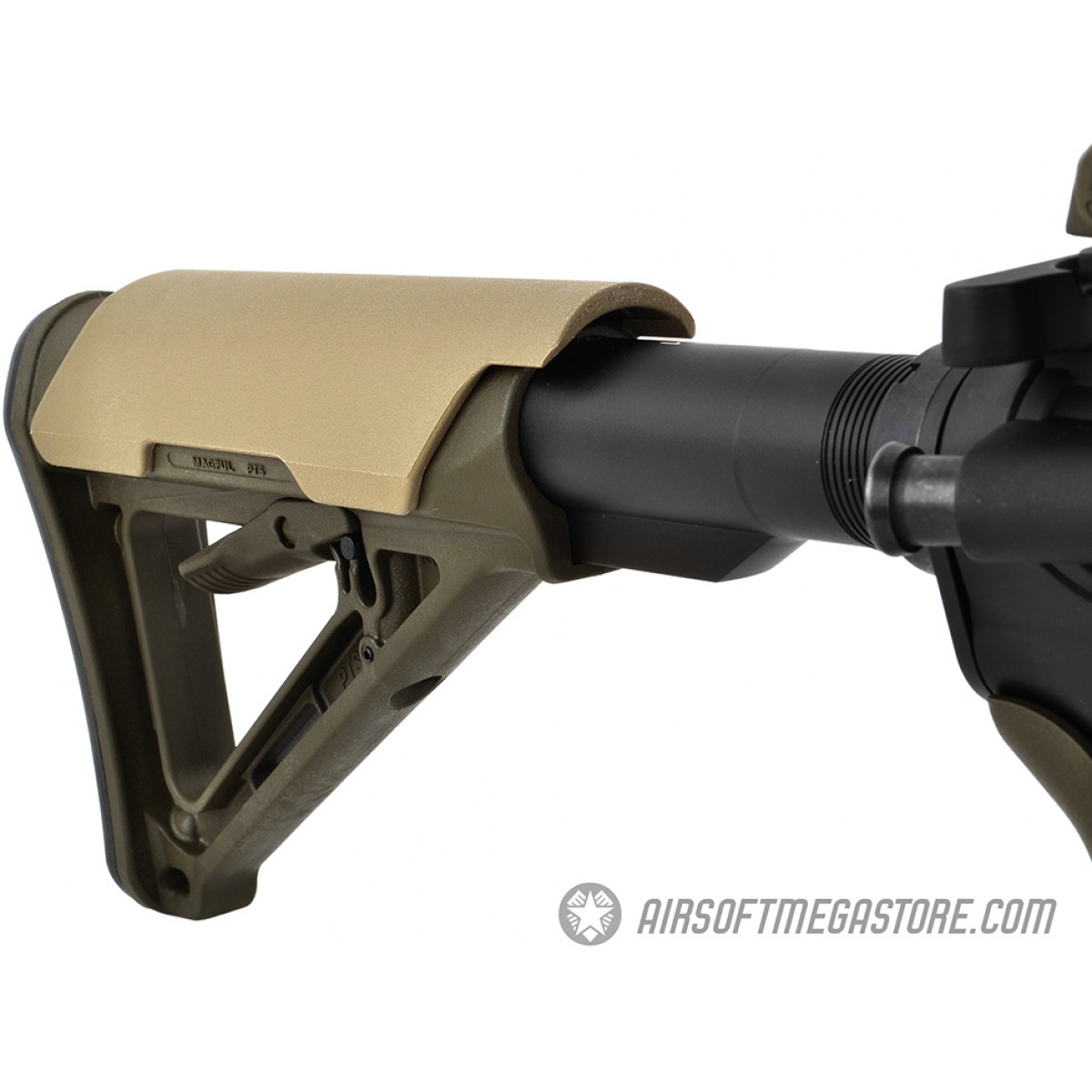 Magpul SGA Stock Cheek Riser Kit - 2-Piece High Profile Set (0.75"/0.50"), Black