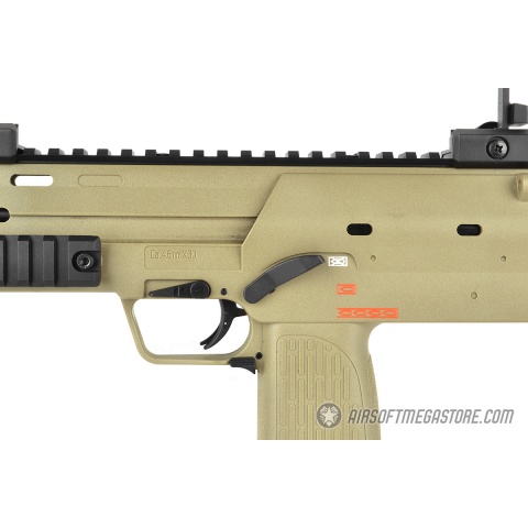 Elite Force KWA H&K MP7 Full Metal Gas Blowback GBB Airsoft SMG - TAN