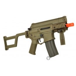 ARES Amoeba M4 CCR Airsoft CQB Machine Pistol AEG Gun w/ EFCS - TAN