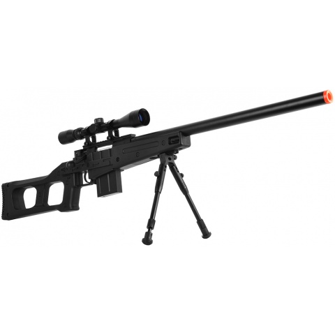 WellFire MB4408D MK96 Covert Airsoft Sniper Rifle w/ Scope & Bipod