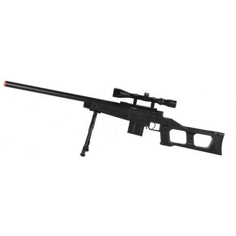 WellFire MB4408D MK96 Covert Airsoft Sniper Rifle w/ Scope & Bipod