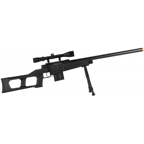 WellFire MB4408D MK96 Covert Airsoft Sniper Rifle w/ Scope & Bipod