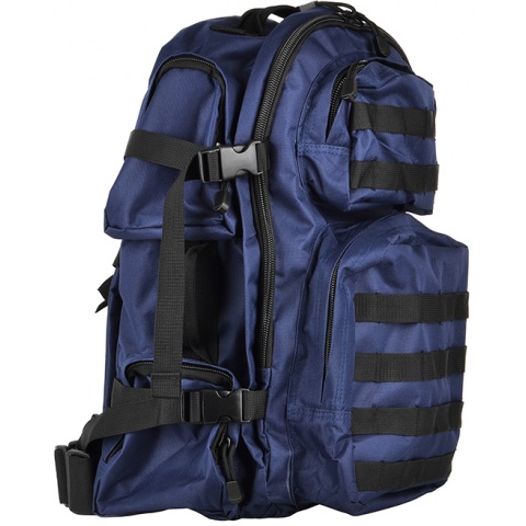 NcStar VISM Tactical MOLLE Backpack - Navy Blue w/ Black Trim