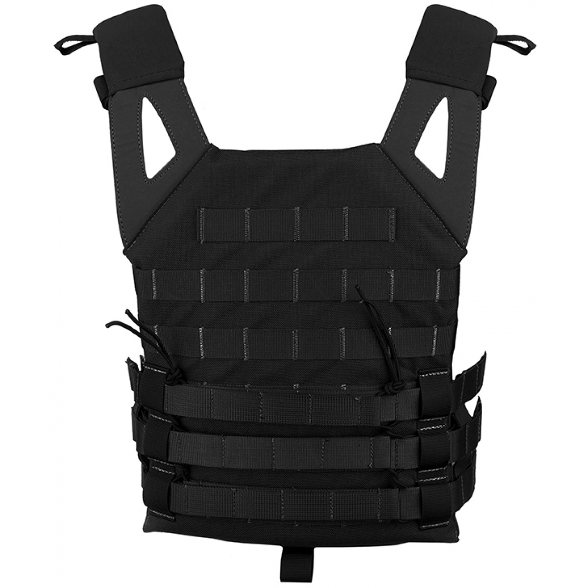 Jagun Tactical MOLLE Airsoft Tactical Vest w/ Dummy Plates BLACK