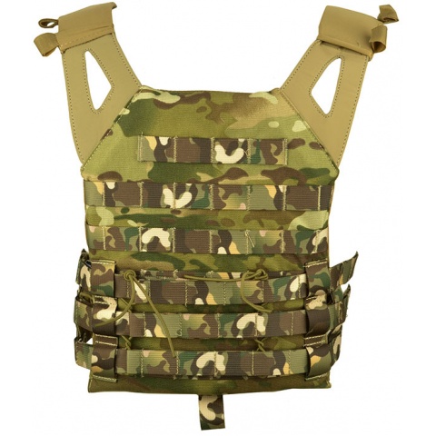 Jagun Tactical MOLLE Airsoft Tactical Vest w/ Dummy Plates - LAND CAMO