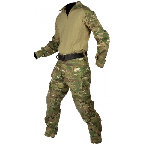 Jagun Tactical Gen 3 Airsoft Combat Pants and Shirt BDU - LAND CAMO