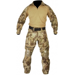 Jagun Tactical Gen 3 Airsoft Combat Pants and Shirt BDU - HLD CAMO