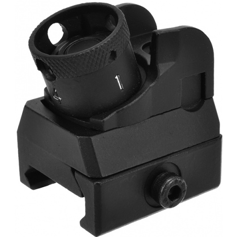 Golden Eagle Full Metal Diopter Style Rear Sight - Black
