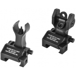 Echo1 Troy Full Metal Flip-up Airsoft Front and Rear Battle Sights